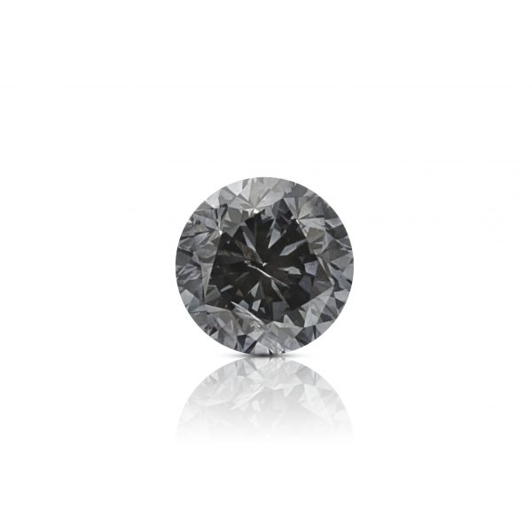 Natural Fancy Gray 2.53 ct Round Brilliant cut diamond.