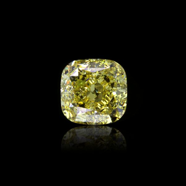 Natural Fancy Brownish yellow 2.36 ct. Cushion shape Diamond, GIA