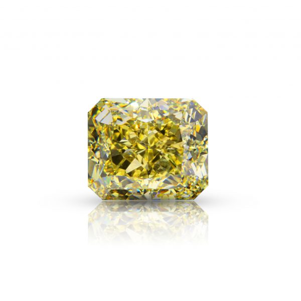 5.02 ct. Natural Fancy Yellow Diamond VS1 Radiant shape, GIA Certified