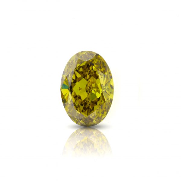Natural Fancy Deep Brownish Yellow 3.05 ct. VS1 Oval Brilliant shape Diamond, GIA certified
