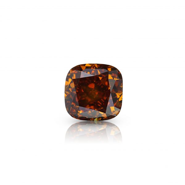 Rare collection stone, 1.10 ct. Natural Deep Brown Orange Diamond, GIA Certified