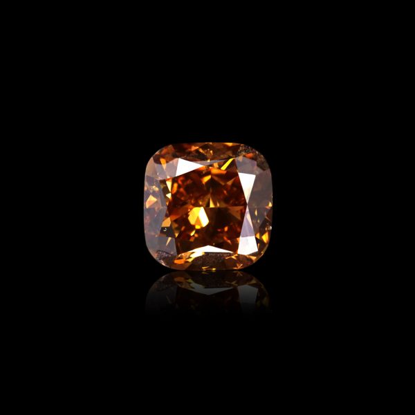 Rare collection stone, 1.01 ct. Natural Deep Brown Orange Diamond, GIA Certified