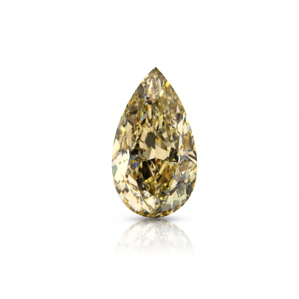 2.01 ct. Exceptional Natural Fancy Light Brownish Yellow VS1 Pear Modified Brilliant Cut Diamond, GIA Certified