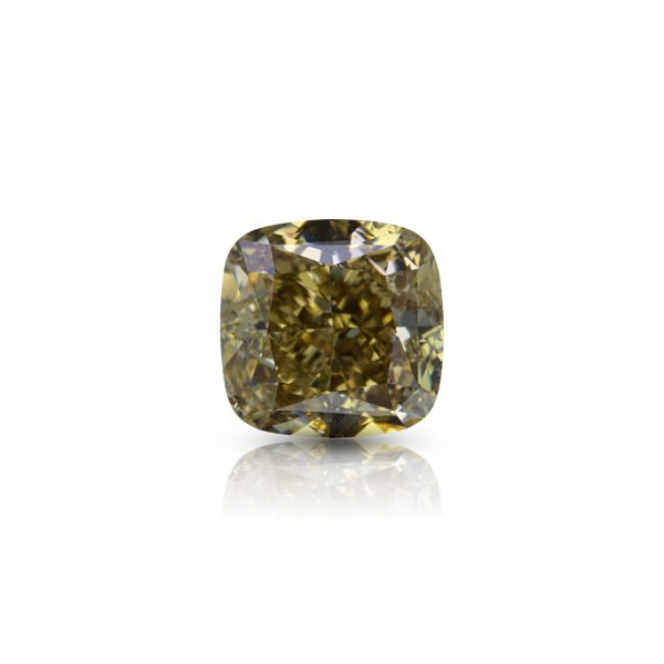 2.01 Ct. Natural Fancy Brown Yellow Cushion Shape Diamond. GIA Certified