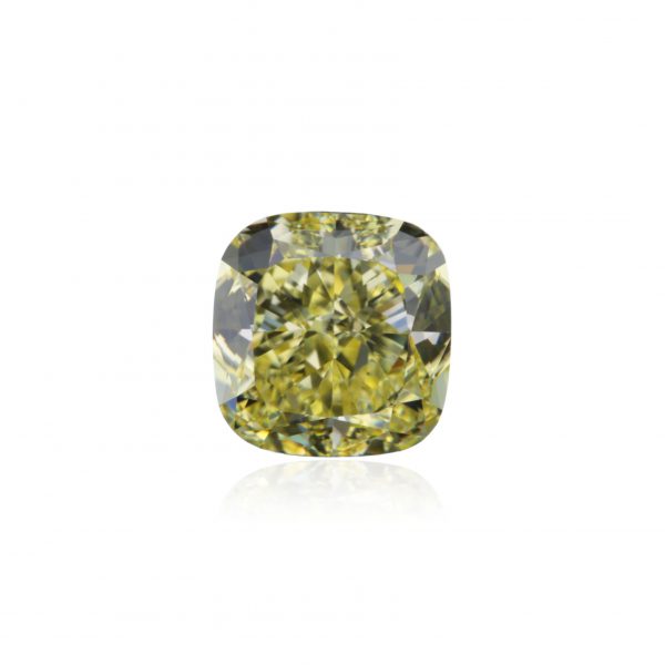 3.03 ct. Natural Fancy Intense Yellow Cushion shape Diamond GIA certified