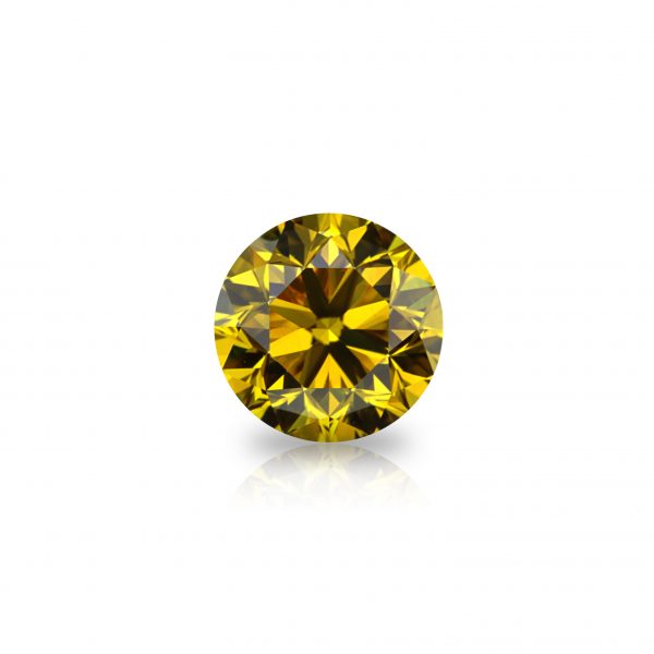 1.21 ct. Natural Fancy Vivid Yellow Round brilliant Diamond  with GIA certified