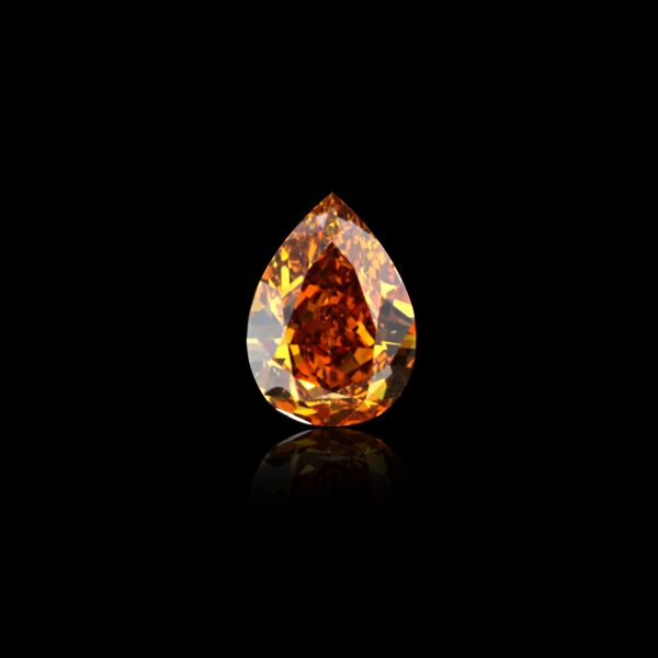 Rare collection stone, 0.51 ct. Natural Vivid Yellowish Orange Diamond