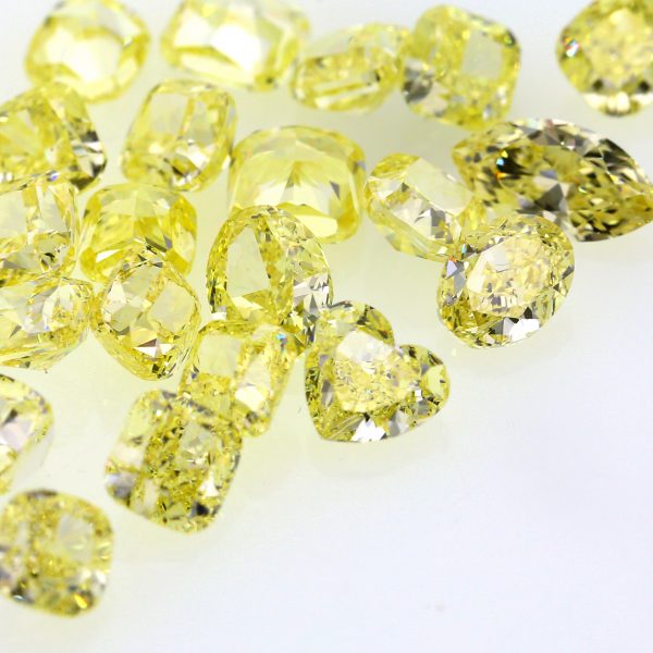 Natural Fancy Light Yellow Fancy shape diamond 1.50 ct and 2.00 ct sizes. VVS-VS