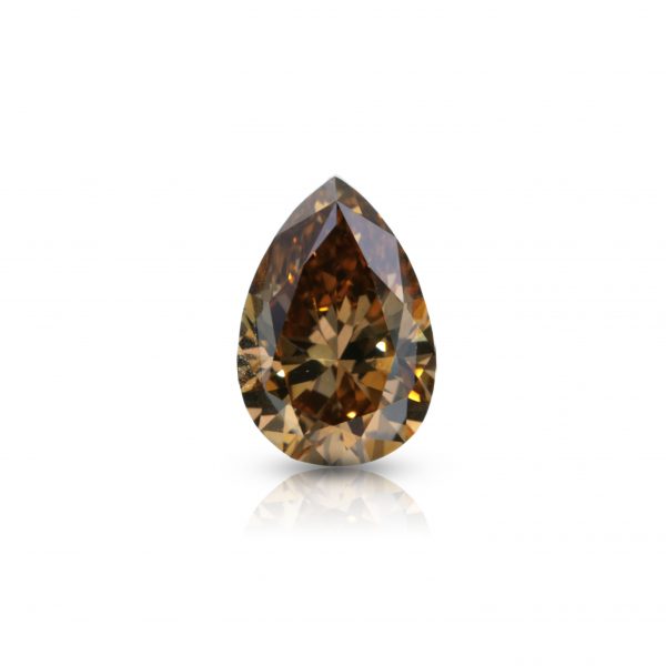 Natural Fancy Deep Brown 1.03 ct. Pear shape Diamond, IIDGR "DE BEERS" Certified.