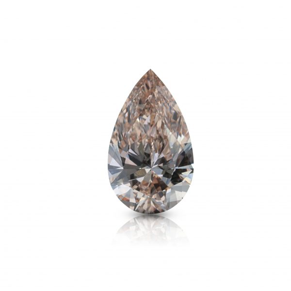 2.01 ct. Exceptional Natural O-P Color VVS1 Pear Modified Brilliant Cut Diamond, GIA Certified